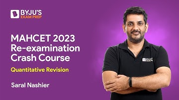 MAHCET 2023 Re-examination Crash Course | Ace Quantitative Ability Section | CET MBA 2023