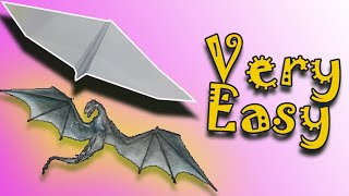 How To Make Paper Dragon Plane Origami Airplane Like Bat How To Make Paper Dragon Plane Or Bat
