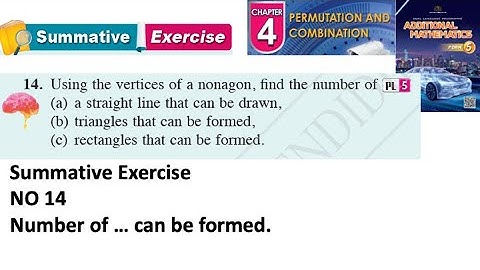 Permutation and combination summative exercise Q14 latihan sumatif form 5 kssm textbook form 5