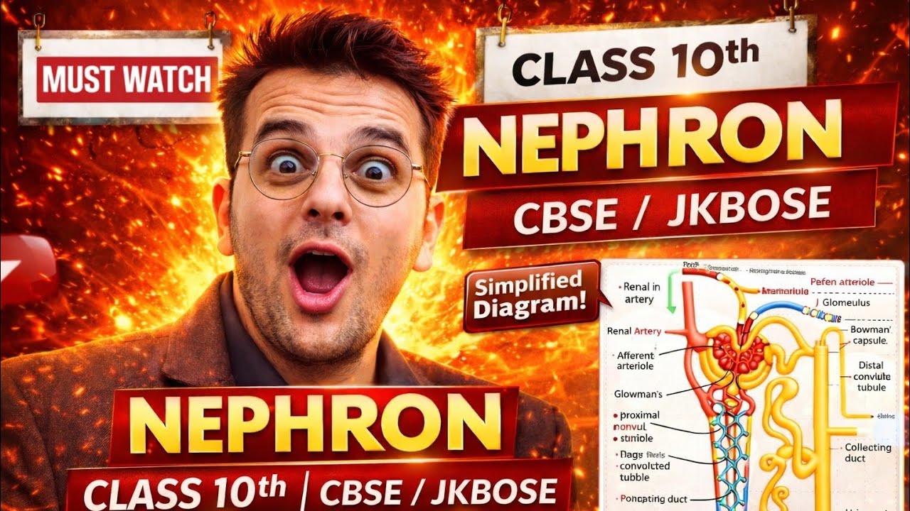  Nephron Made Easy | Complete Diagram & Function | Class 10