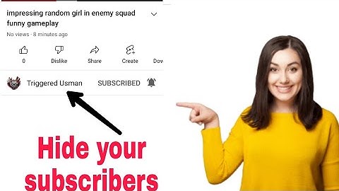 How to hide your subscriber #youtube  youtube tricks