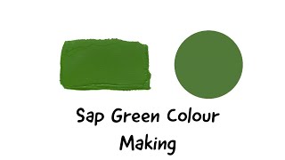 Sap Green Colour | How to make Sap Green Colour | Colour Mixing