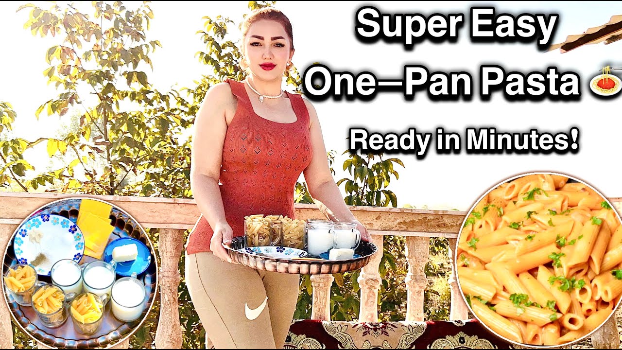 One Pot Creamy Pasta in 10 Minutes! No Fuss, No Mess!