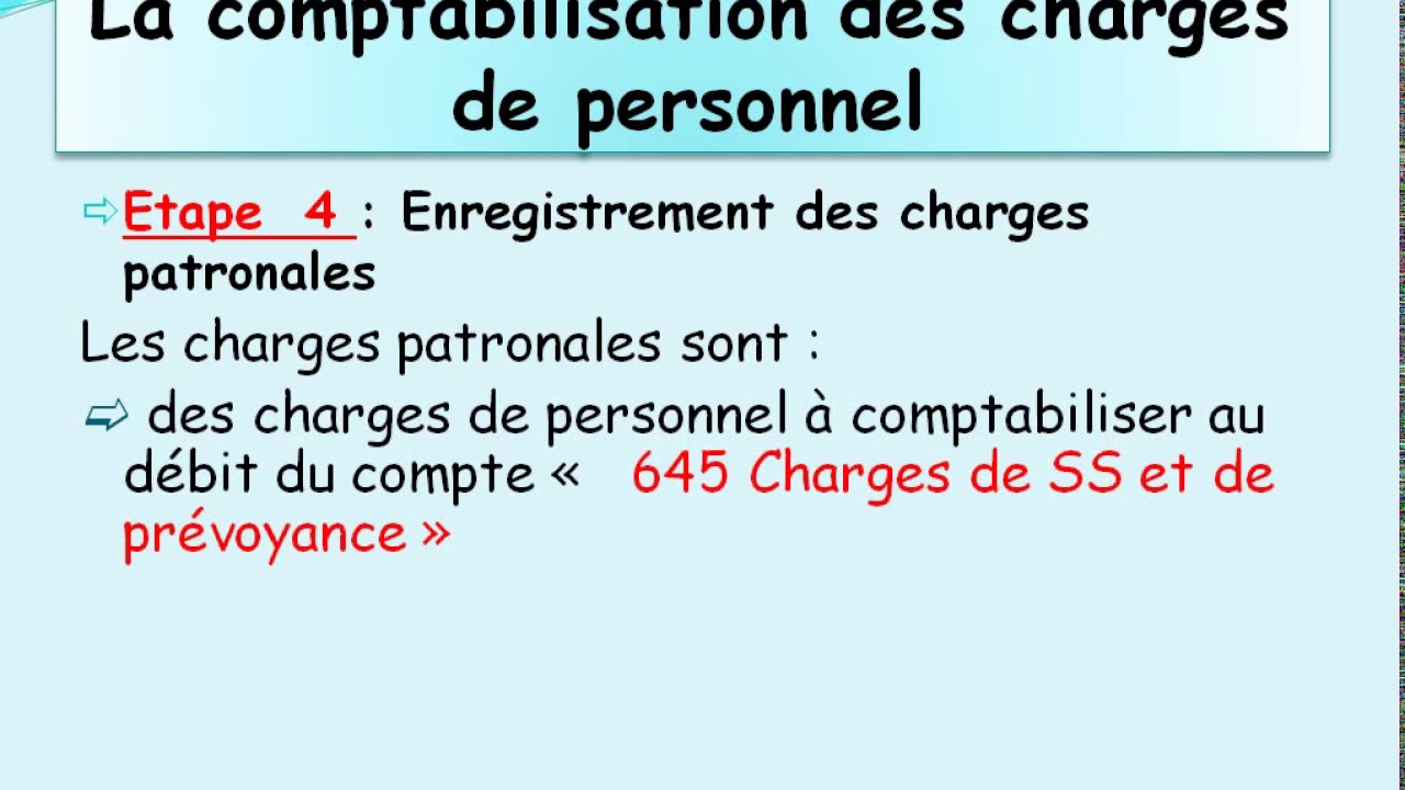 Comptabilisation achat personnel