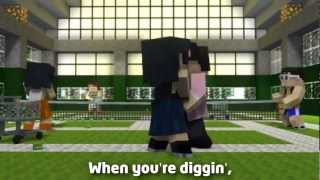 Minecraft Style + On-screen Lyrics (Minecraft Paro