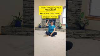 Yoga for PCOD/PCOS, hormonal imbalance, or irregular periods🩸 #yogindia #yoga #pcod #pcos #shorts