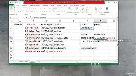 Compu excel buscarv vs indice+coincidir