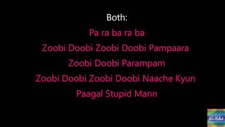 Zoobi Doobi Zoobi Doobi Karaoke With Female Voice-For Male Singers