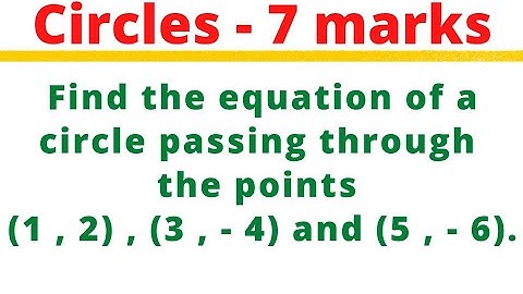 Circle | 7 marks problem @EAG