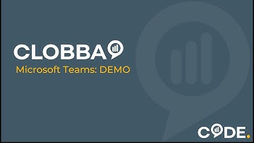 Microsoft Teams: Clobba Reporting Demo