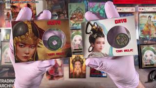 Richard Parks' Ancient China Beauty and Beast Master Set 🐉 1/1 Sketch & 1,000-Year-Old Coins