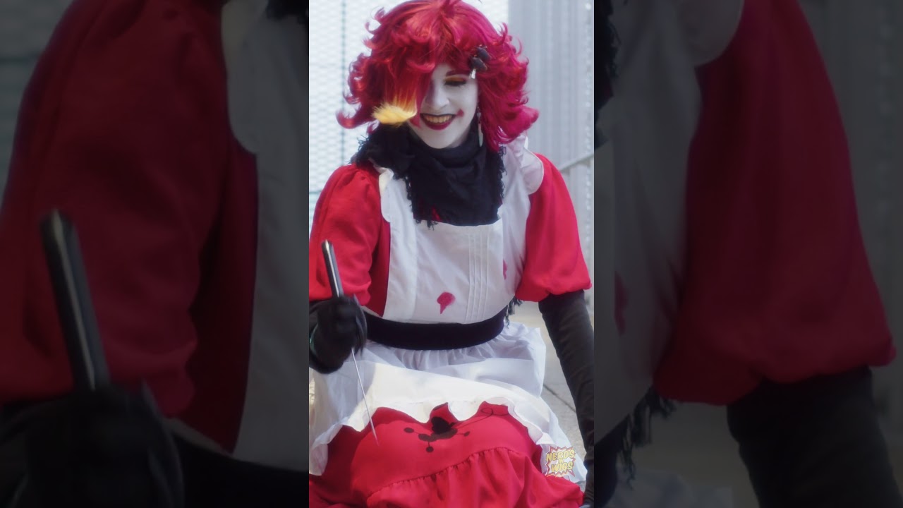 Hazbin Hotel Niffty Cosplay 🧼 Clean It Up! #hazbinhotel #cosplay #shorts