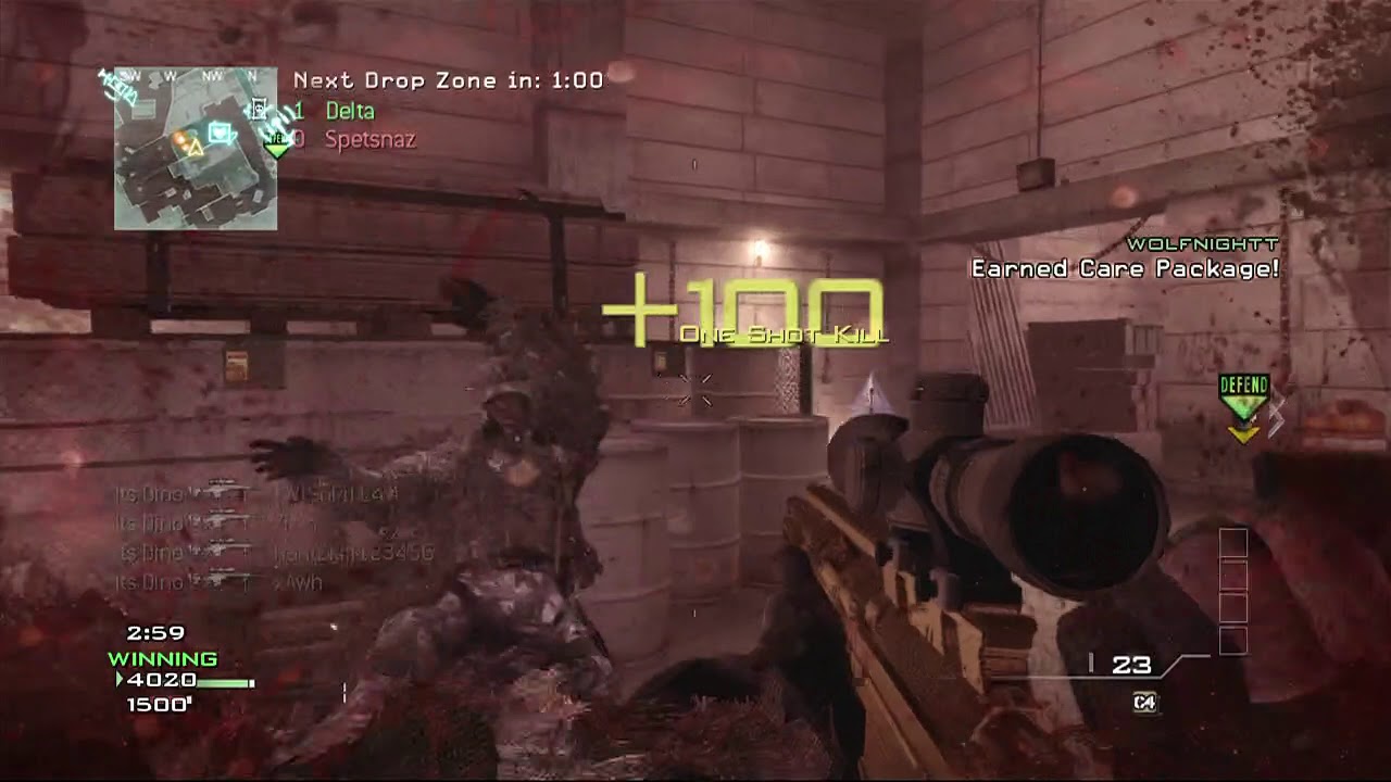 MW3 Sniper feed with a no-scope