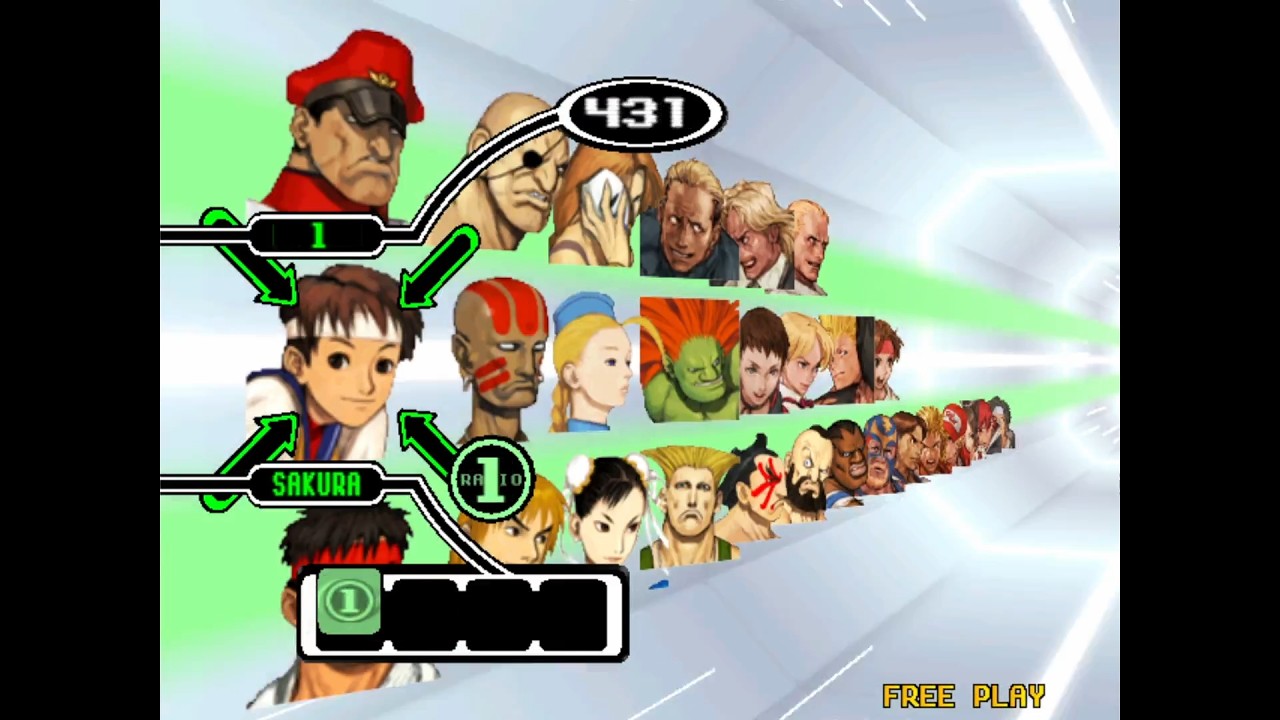 Capcom vs. SNK: Millennium Fight 2000 – Sakura, Blanka, Cammy & Dhalsim Team Arcade Clear
