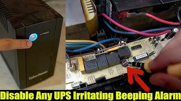 How to turn off or disable any UPS beeping alarm sound easily DIY | UPS sound off trick