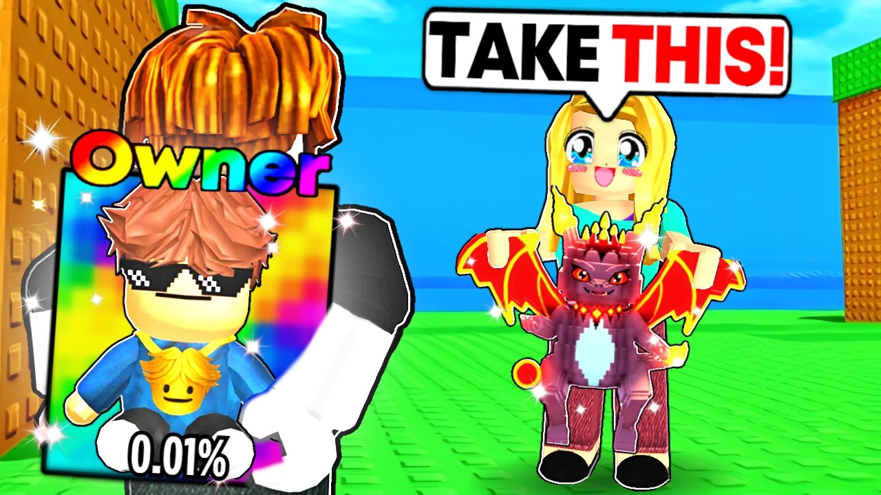 Pretending To Be a NOOB, Then Giving Away OWNER BRAINROTS!