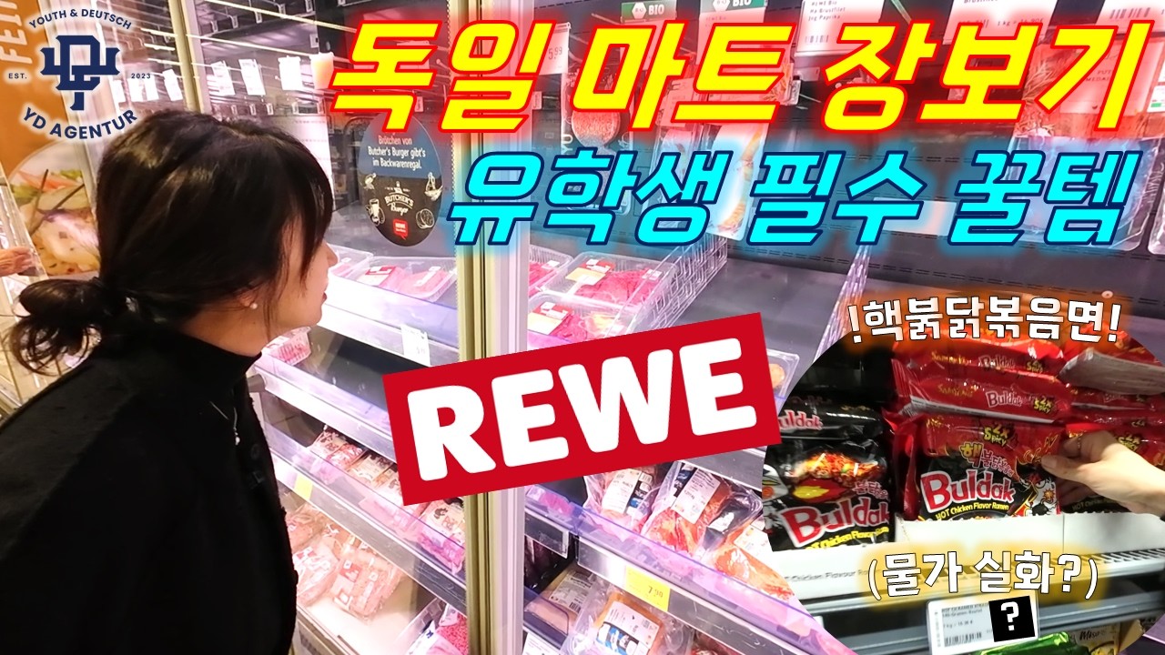 독일 유학생이 마트 가면 무조건 담는 '꿀템' 5가지ㅣ라이프치히 브이로그 EP. 8