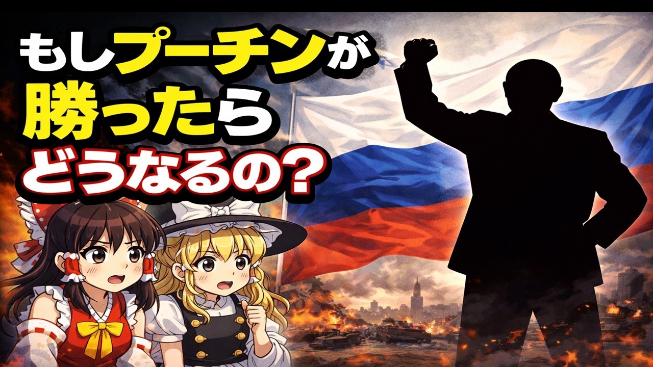 もしプーチンがウクライナ戦争に勝ったら？国際秩序崩壊シナリオ【ゆっくり解説】