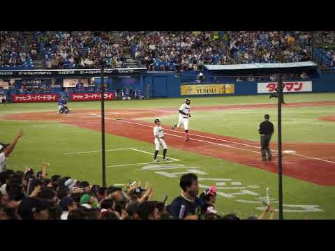 【D.サンタナ 15号 ホームラン(ソロ)】2023/9/16(土) D.サンタナ センターソロホームラン(打点1)打席(2回裏) vs 石田健大(横浜DeNAベイスターズ)