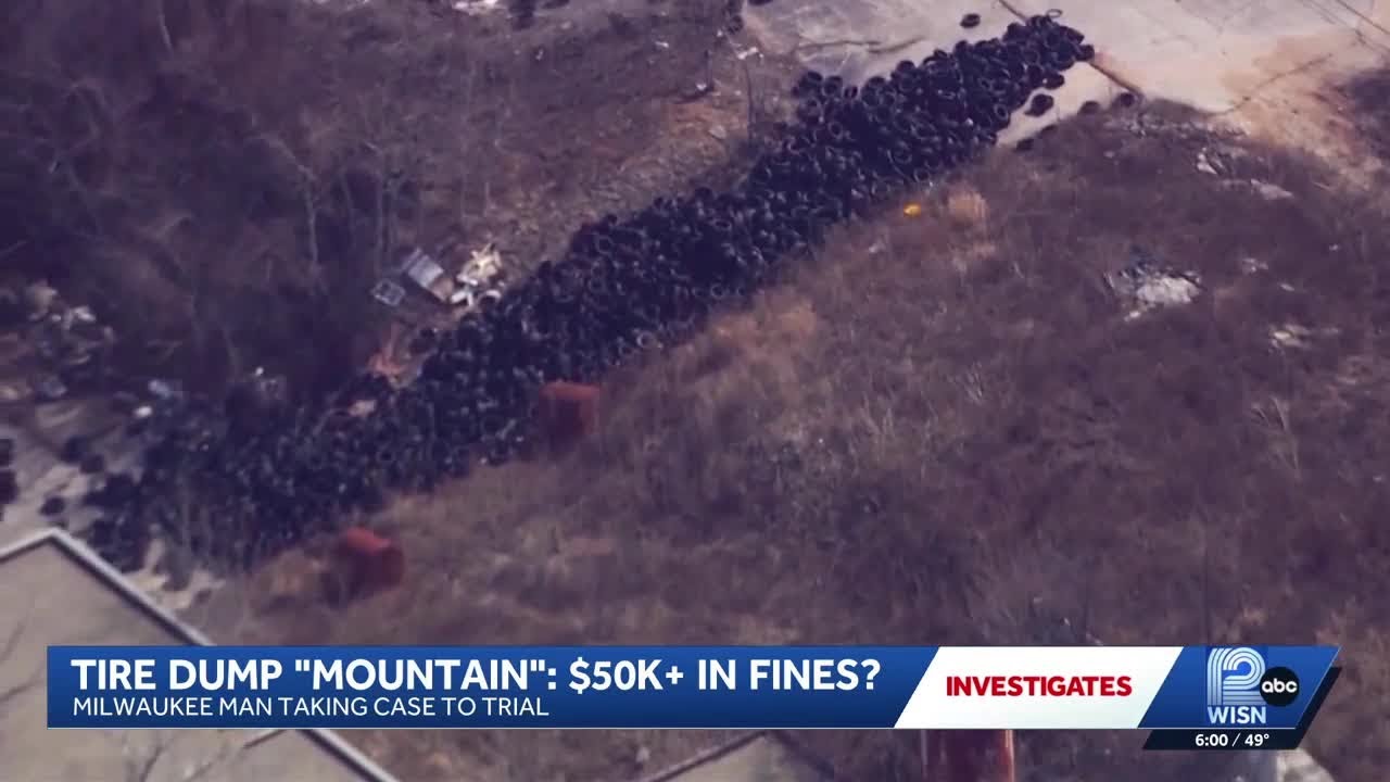 Milwaukee man fights 65 tickets in illegal tire dumping case - YouTube