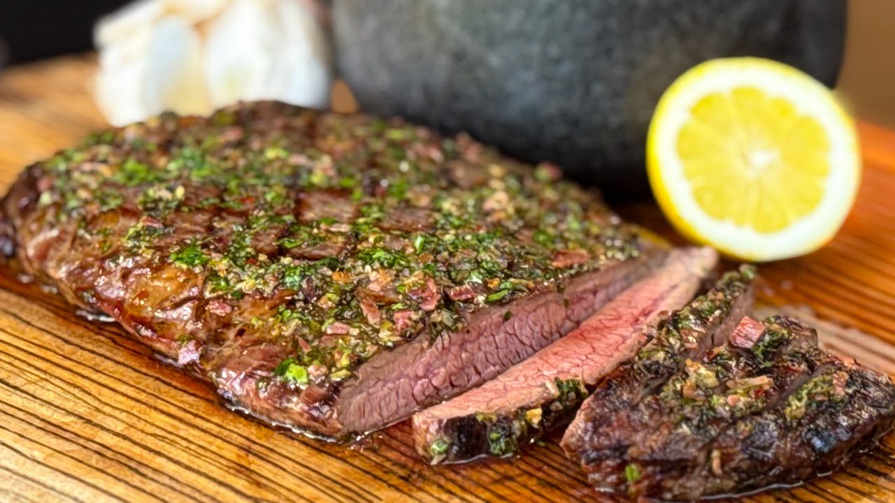 Flanksteak mit Bacon Chimichurri