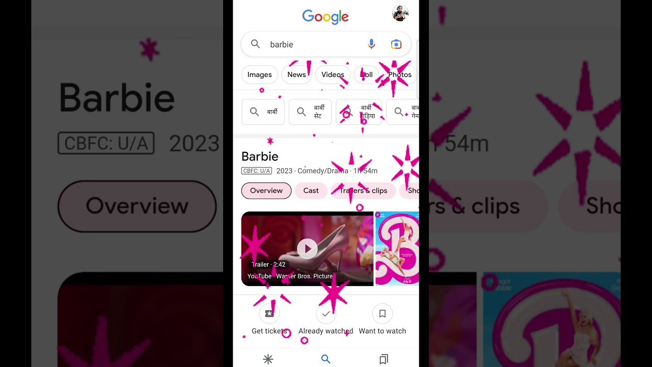 Barbie Movie New Google Easter Eggs 🥚 Margot Robbie Barbie Movie 2023 new easter egg by Google 🥚