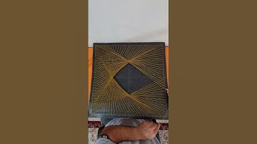 geometric shape by string art