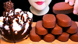 ASMR CHOCOLATE COVERED ICE CREAM 티코, 초코 휘핑크림 EATING SOUNDS MUKBANG / NO TALKING