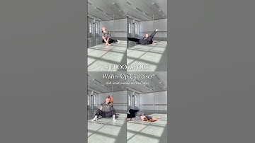 4 floorwork exercises✨ Warm-up & improve at floorwork w/ FULL 5min routine now live on my channel!