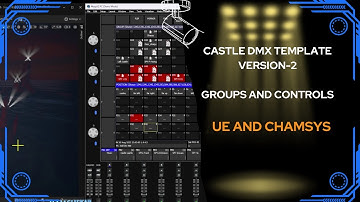 Version-2 Castle DMX Template Groups and Controls | Unreal Engine 5.1 and Chamsys