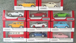 We opened the 11 KiNSMART mini cars in the box! Satisfied with the low price and high quality!