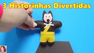 Onde está o dinossauro? Novelinha com a Peppa Pig! Mickey no castelo e os três porquinhos!