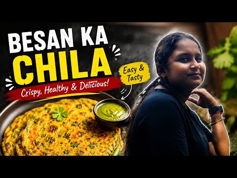 Crispy Besan Chilla Recipe | Healthy Breakfast 😋 