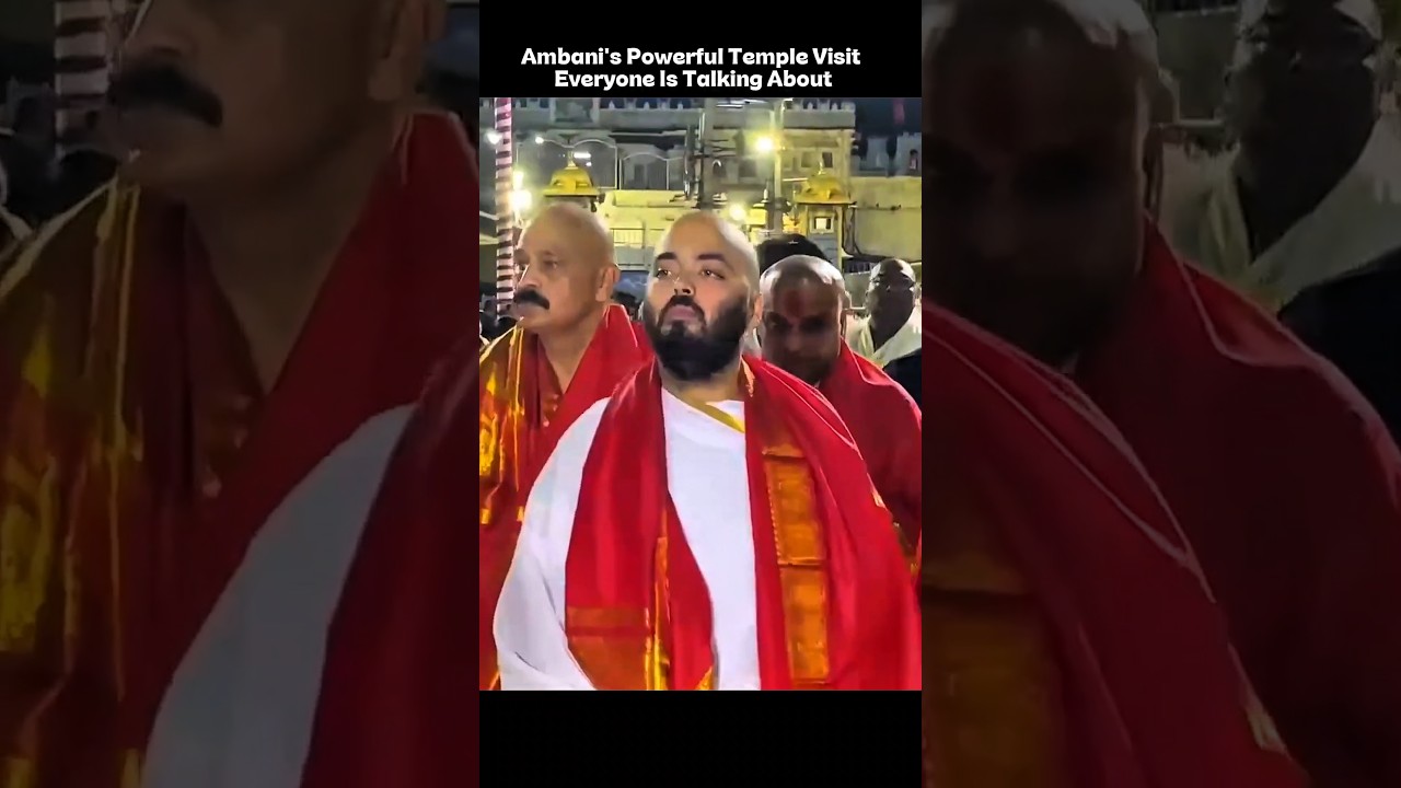 Ambani's Powerful Temple Visit Everyone Is Talking About 😊💗 #ambanifamily #temple #shorts