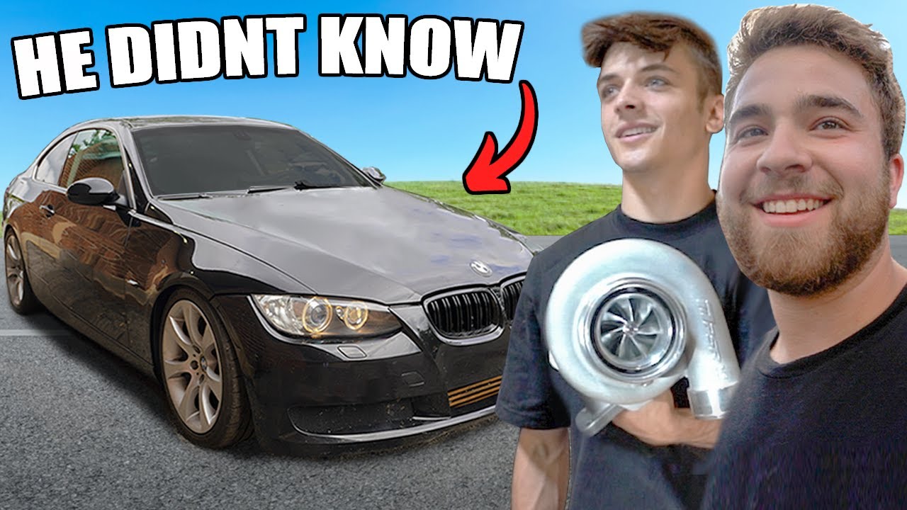 I SURPRISED Him With a Big Turbo For His BMW 335i - YouTube