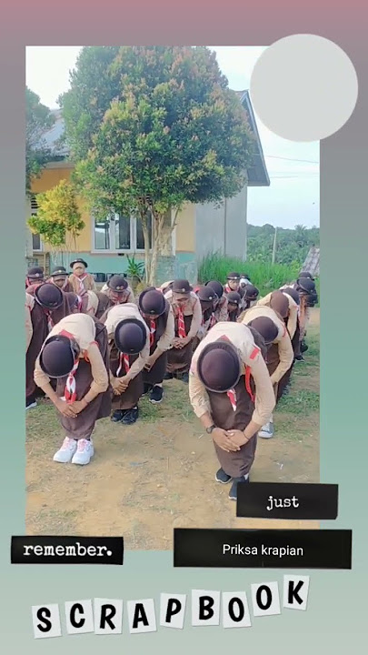 Parade periksa kerapian #pramuka #lkbb