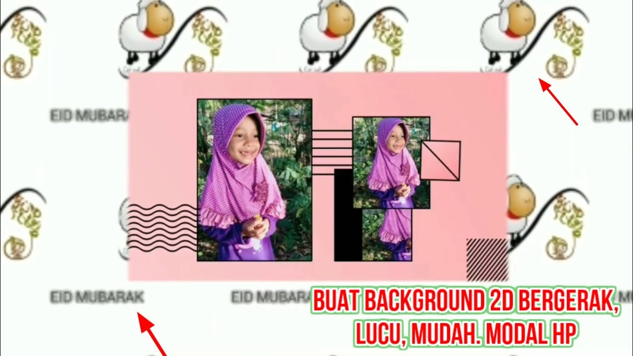 BUAT BACKGROUND ANIMASI  BERGERAK  2D  dalam video Sederhana 