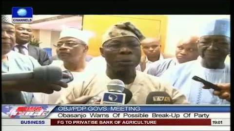 PDP Crisis: Obasanjo warns leaders against disintegration