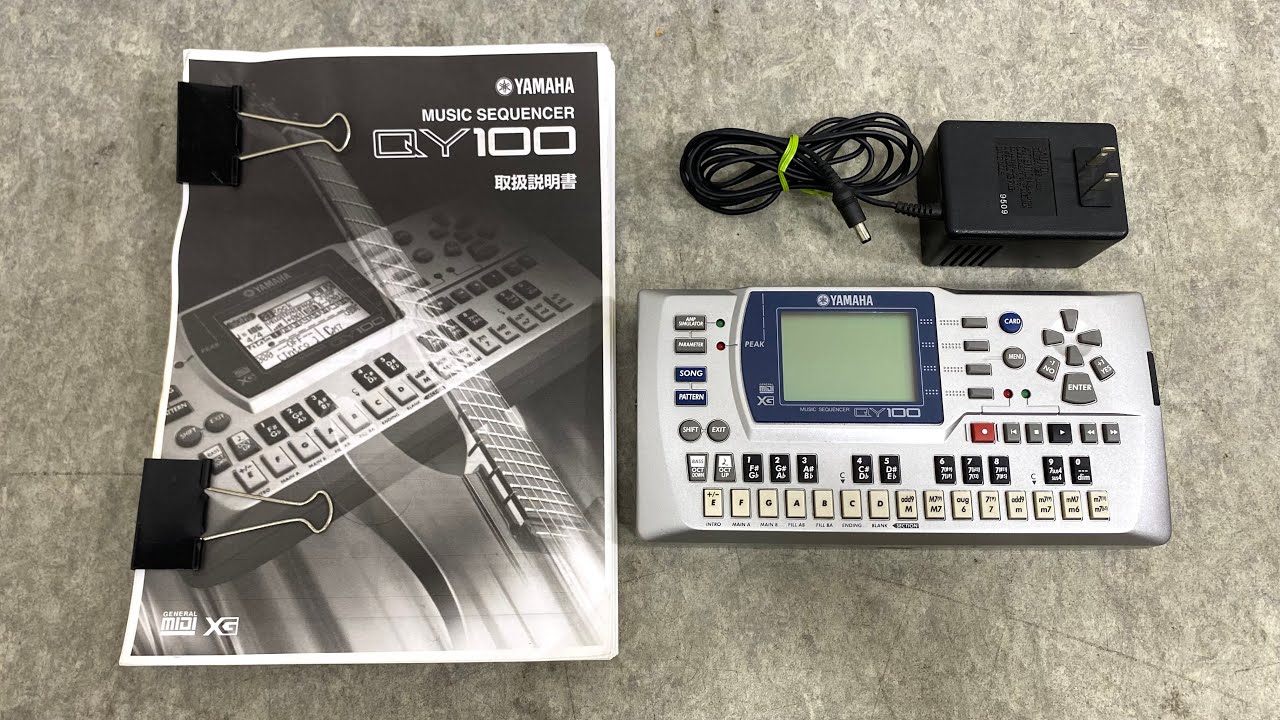 ☆ YAMAHA ヤマハ QY100 モバイルシーケンサー リズムマシーン 説明書
