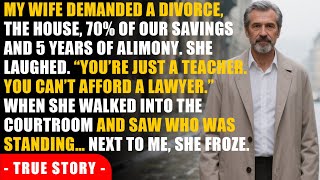 My wife wanted a divorce and laughed ’cause I had no lawyer – but in court, she froze...