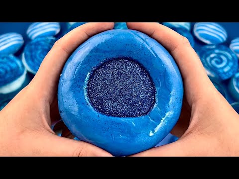 1 hour ASMR only clay cracking light plasticine 💤 Video compilation 💜