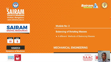 Lecture Video 2_18ME53_Module 2_four different methods of Balancing_Vinod Biradar