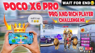 Poco x6 pro🔥pro and rich player🥵 challenge me, comedy moment 😂