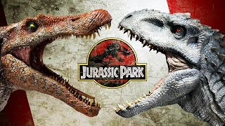 SPINOSAURUS Vs INDOMINUS REX! Who WINS? BATTLE Analysis Jurassic World