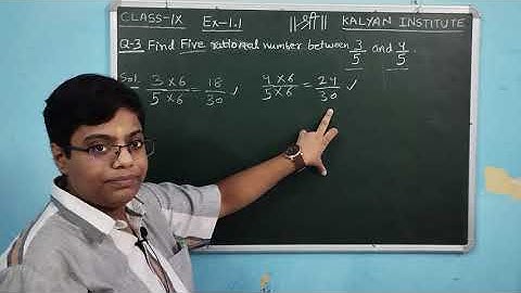 Find five rational numbers between 3/5 and 4/5 || Class 9th,Ex - 1.1, Q-3 (NUMBER SYSTEM) CBSE NCERT