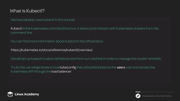 35   Kubernetes Remote Access and kubectl