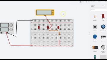 Measuring Current with multimeter in Tinkercad