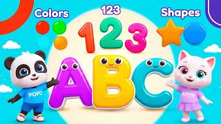 Preschool Learning activities for 3 year olds at home | Learn ABC Phonics Shapes Numbers Colors 🌈 screenshot 1