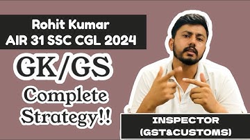 My complete GS strategy for SSC CGL 2025 and 2026 aspirants!! AIR 31 SSC CGL 2024 #ssc #ssccgl #job