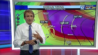 Betty Davis and Bryan Norcross have the latest on Hurricane Dorian on Saturday afternoon